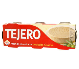 Atún almadraba a/oliva Tejero pack 3×56 g. Atún almadraba a/oliva Tejero pack 3×56 g.