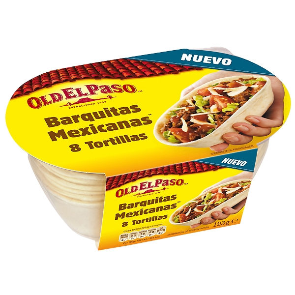 Barquitas mexicanas Old El Paso 8 unid.