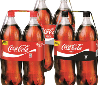 Coca-Cola pack 2×2 L. (clásica, zero o zero/zero) Coca-Cola pack 2×2 L. (clásica, zero o zero/zero)