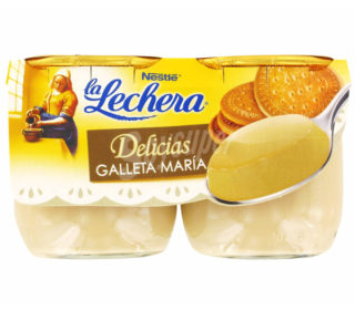 Delicias vidrio La Lechera pack 2×125 g. Delicias vidrio La Lechera pack 2×125 g.