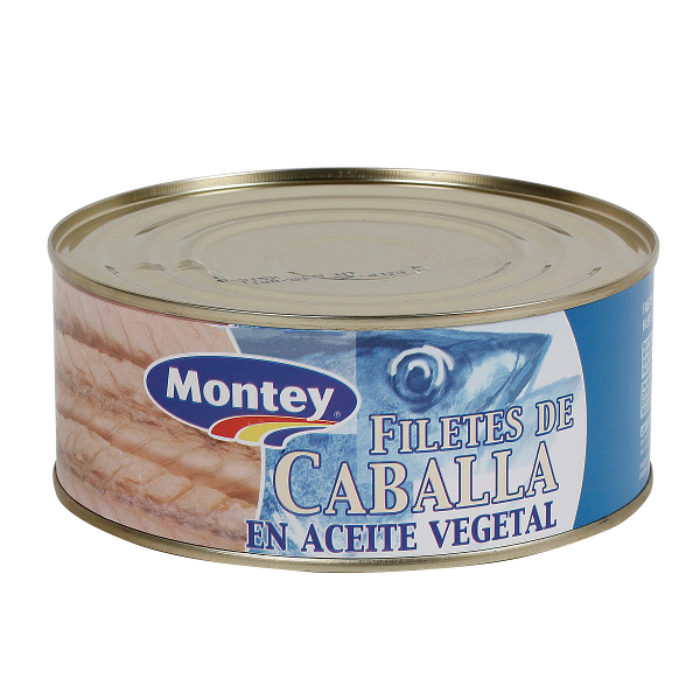 Filete caballa aceite Montey 650 g. - Alcoop