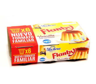 Flanby vainilla pack 6×100 g.