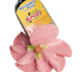 Mortadela de pavo El Pozo, 250 g.