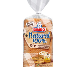 Pan s/corteza natural 100% Bimbo 450 g.