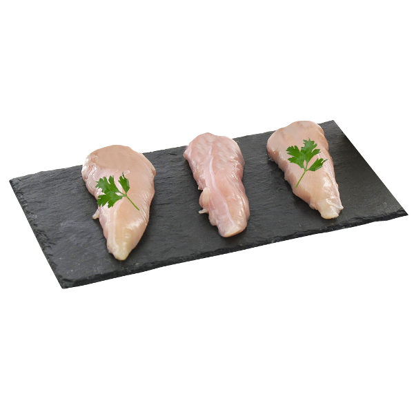 Solomillo de pechuga de pollo fresco, Kg.