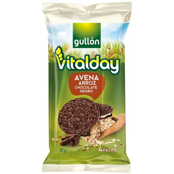 Tortitas avena/arroz/choco Gullón pack 4 unid.