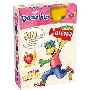 Danonino Pouch fresa/plátano pack 4x70 g.
