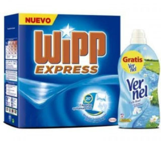 Detergente Wipp 40 dosis + Vernel 57 dosis Detergente Wipp 40 dosis + Vernel 57 dosis