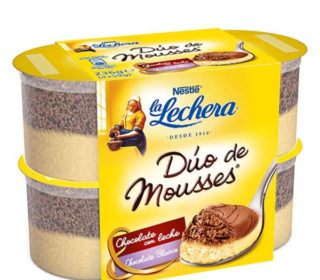 Dúo de mousses La Lechera pack 4×59 g.