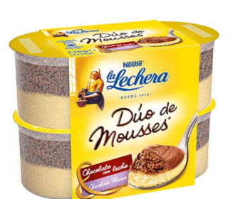 Dúo de mousses La Lechera pack 4×59 g. Dúo de mousses La Lechera pack 4×59 g.