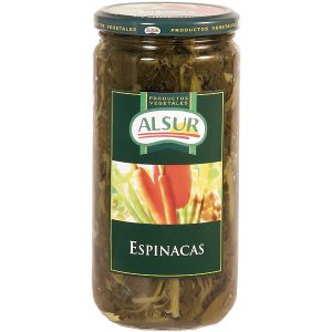 Espinacas Alsur tarro 425 g.