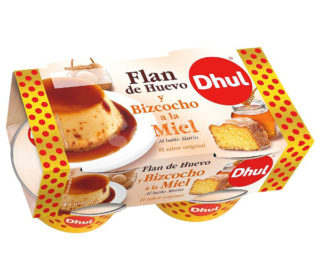 Flan huevo bizcocho/miel Dhul pack 4×105 g. Flan huevo bizcocho/miel Dhul pack 4×105 g.