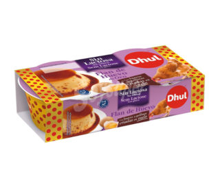 Flan huevo s/lactosa Dhul pack 4×110 g. Flan huevo s/lactosa Dhul pack 4×110 g.