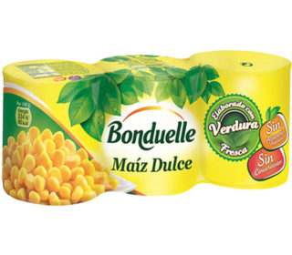 Maíz dulce Bonduelle pack 3×140 g. Maíz dulce Bonduelle pack 3×140 g.