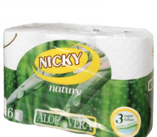 Papel higiénico Nicky Nature 3c 6 rollos a.vera