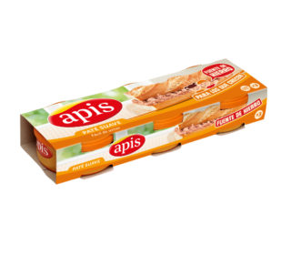 Paté higado Apis pack 3×80 g.