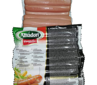 Salchichas coc. pollo/pavo frankfurt Amadori, pqte 1 Kg. Salchichas coc. pollo/pavo frankfurt Amadori, pqte 1 Kg.