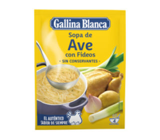 Sopa Gallina Blanca ave/fideos 76 g Sopa Gallina Blanca ave/fideos 76 g