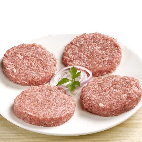 Burguer meat mixtas cerdo/vacuno, Kg.
