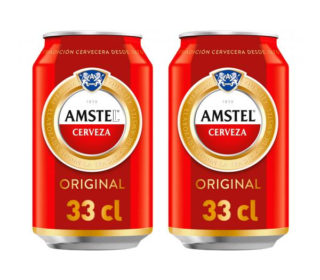 Cerveza amstel lata 33 cl.