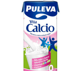 Leche vita calcio Puleva desnatada L.