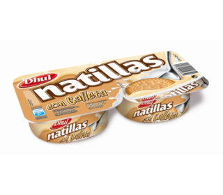 Natillas c/galleta Dhul pack 2×125 g. Natillas c/galleta Dhul pack 2×125 g.