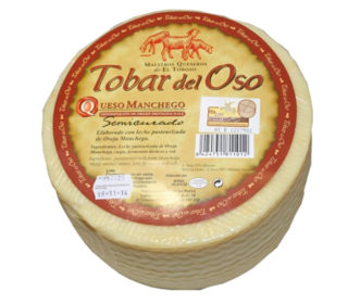 Queso semicurado oveja D.O. «La Mancha» Tobar del Oso, 250 g.