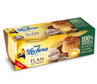 Flan huevo La Lechera vidrio pack 2×100 g. Flan huevo La Lechera vidrio pack 2×100 g.