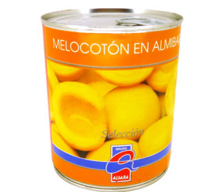 Melocotón en almibar Alsara 6/8p 480 g. Melocotón en almibar Alsara 6/8p 480 g.