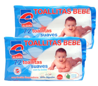 Toallitas gruesas Alsara recamb. 72 und.