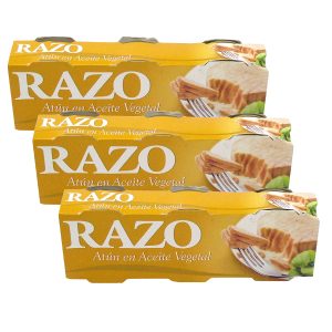 Atún en aceite vegetal Razo pack 3x52 g.