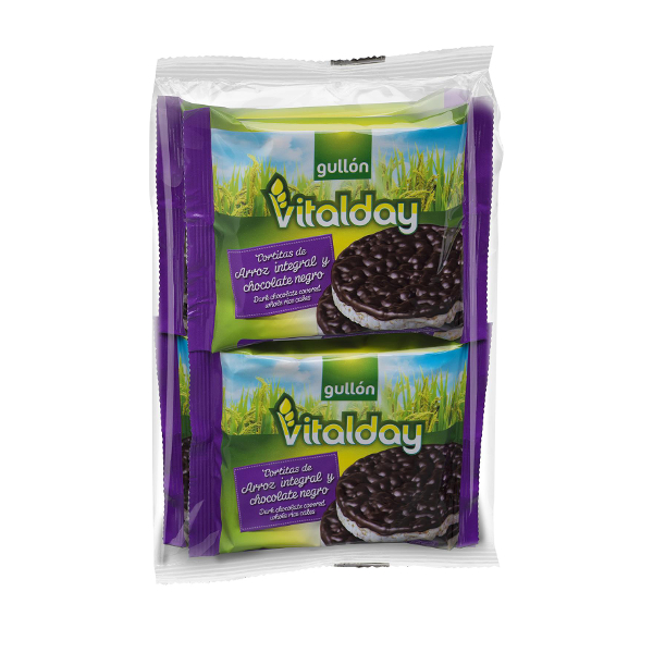 Tortitas arroz/choco Gullón pack 4x26,3 g.