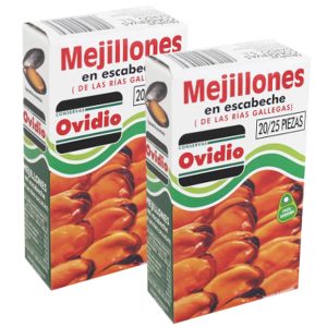 Mejillones Ovidio escabeche 20/25p. 70 g.
