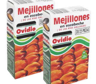 Mejillones Ovidio escabeche 20/25p. 70 g. Mejillones Ovidio escabeche 20/25p. 70 g.