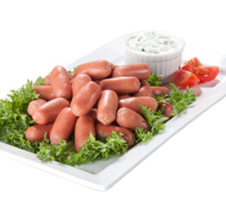 Salchichas cocidas mini pqte. 400 g. Salchichas cocidas mini pqte. 400 g.
