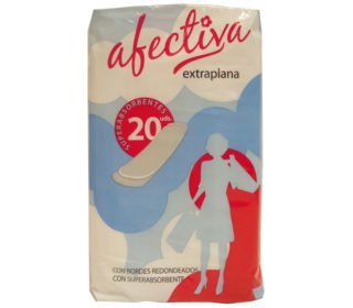 Compresas Afectiva extraplana: 20 un.