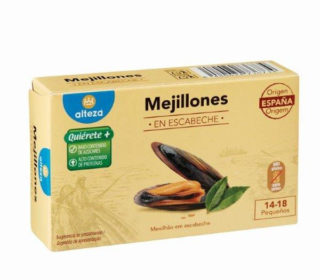 Mejillones escabeche Alteza 14/18 p., 69 g.