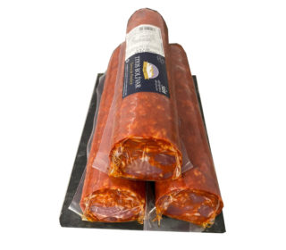 Chorizo vela rojo T. Bolivar, 250 g.