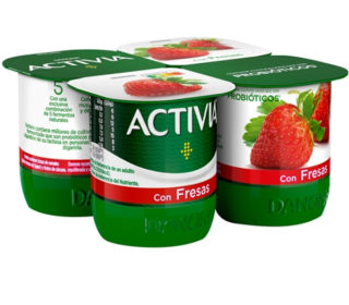 Yogur Activia con frutas pack-4×120 g