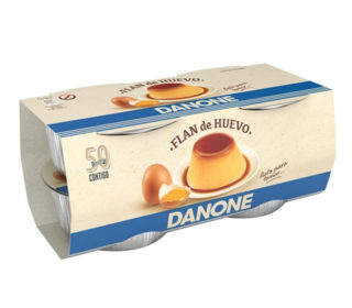 Flan huevo Danone pack-4×100 g.