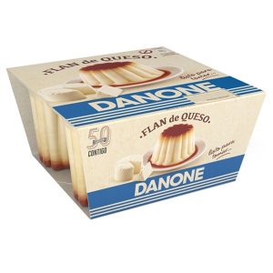 Flan queso Danone pack-4x100 g.