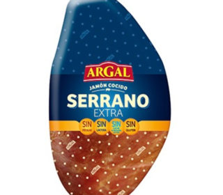 Jamón cocido serrano Argal, 250 g.