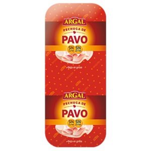 Pechuga de pavo sin gluten Argal, 250 g.