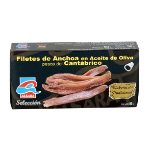 Anchoas a/oliva del Cantábrico Alsara 30 g.