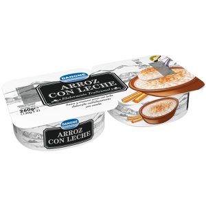 Arroz con leche Danone pack-2x130 g.