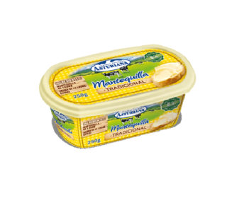 Mantequilla tradicional Asturiana barqueta 250 g.