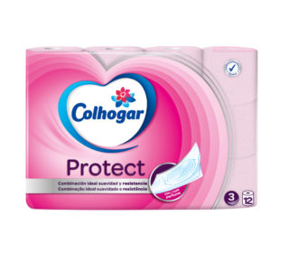 Papel higiénico Colhogar protec. 3 capas 12 rollos Papel higiénico Colhogar protec. 3 capas 12 rollos