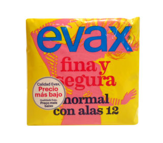 Compresas Evax F&S alas normal:12un.