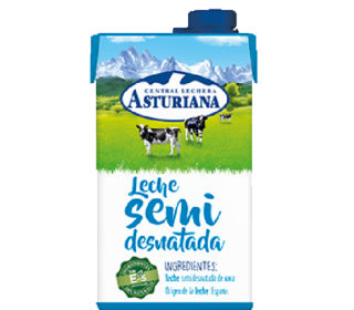 Leche semi Asturiana 500 ml.