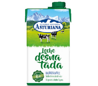 Leche desnatada Asturiana 500 ml. Leche desnatada Asturiana 500 ml.